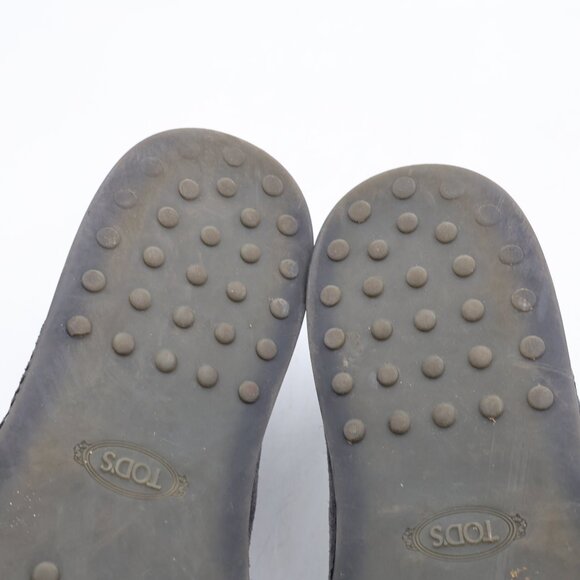 Tod's Espadrilles Gray Suede Shoes Men's Size UK 8.5 Slip On Comfort Loafer - Picture 11 of 11